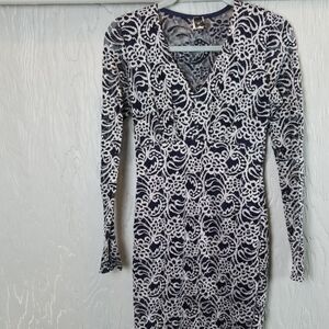 🖤5/$20🖤 WINDSOR blue & white mini dress lace & embroidery